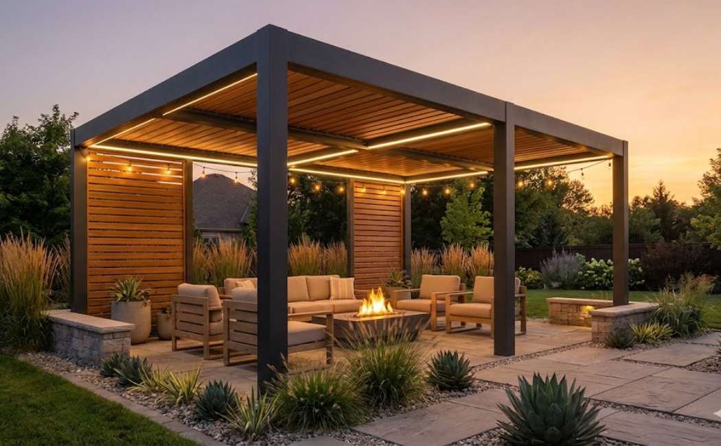 Modern gazebo design idea for 2026 backyard upgrade